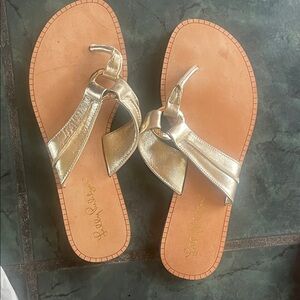 Jack Rogers Metallic Gold Sandals